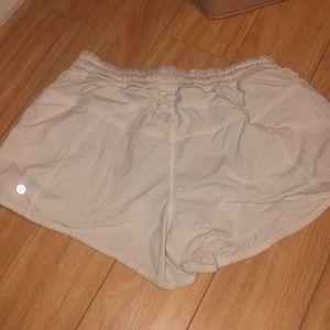White lululemon shorts